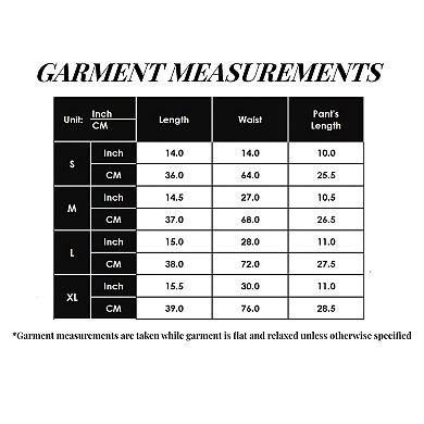 Women's Active Shorts with Elastic Side Waistband Large Pockets and Adjustable Drawstring Hem