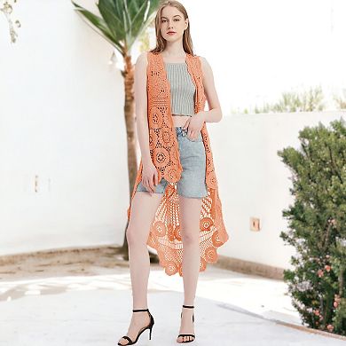Women's Bohemian Crochet Lace Vest