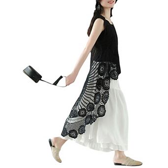 Women's Bohemian Crochet Lace Vest