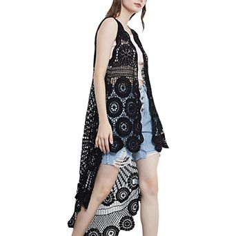 Women's Bohemian Crochet Lace Vest