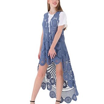 Women's Bohemian Crochet Lace Vest