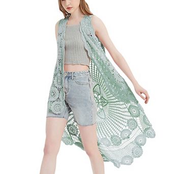 Women's Bohemian Crochet Lace Vest