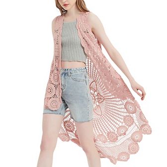 Women's Bohemian Crochet Lace Vest