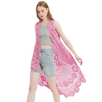Women's Bohemian Crochet Lace Vest