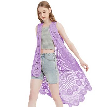 Women's Bohemian Crochet Lace Vest