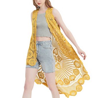 Women's Bohemian Crochet Lace Vest