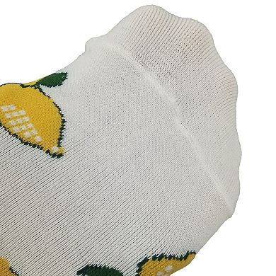 Women's Colorful Fruit Low Cut Socks Non Slip Cotton for Casual Stability and Comfort 2 Pairs