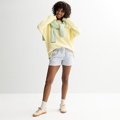 Juniors' SO® Mid Rise Seersucker Shorts