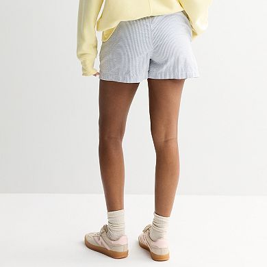 Juniors' SO® Mid Rise Seersucker Shorts