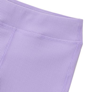 Girls Lands' End Flare Ribbed Leggings