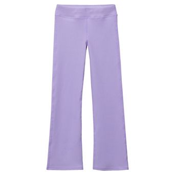 Girls Lands' End Flare Ribbed Leggings