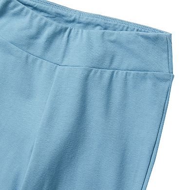 Lands' End Tough Cotton Blend Flare Leggings