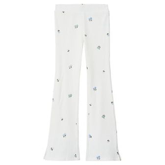 Girls Lands' End Ribbed Flare Leggings Set