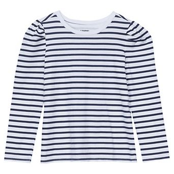 Girls 4-16 Lands' End Long Sleeve Puff Shoulder Graphic Tee
