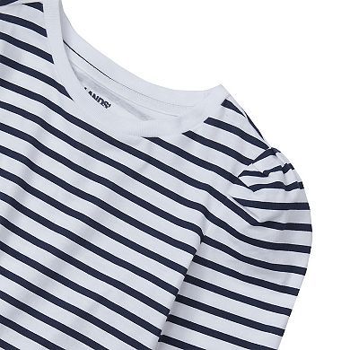 Girls 4-16 Lands' End Long Sleeve Puff Shoulder Graphic Tee