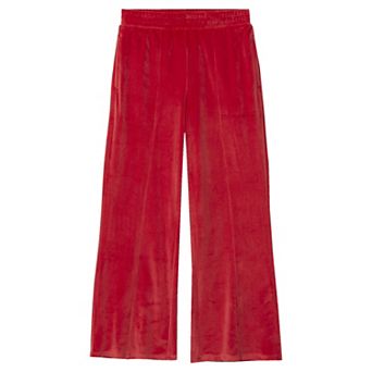 Girls 4-16 Lands' End Girls Wide Leg Velour Pants