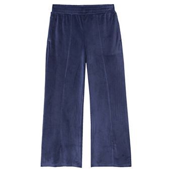 Girls 4-16 Lands' End Girls Wide Leg Velour Pants