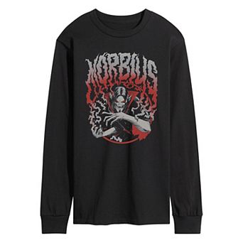 Men's Marvel Strange Tales Morbius Metal Long Sleeve Graphic Tee