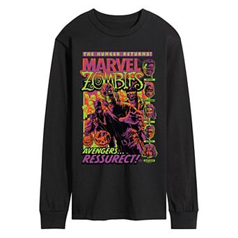 Men's Marvel Zombies The Hunger Returns! Avengers Ressurect Long Sleeve Graphic Tee