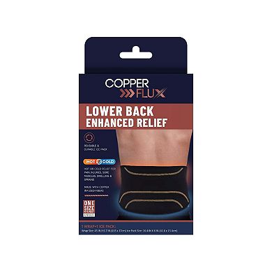 Back Support Brace with Hot/Cold Therapy Copper Infused