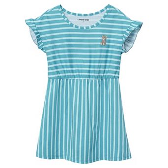 Girls 2-16 Lands' End Short Sleeve Gathered Waist Tunic Top in Regular & Plus Size