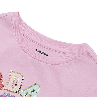Girls 4-16 Lands' End Long Sleeve Graphic Meet & Greet Tee