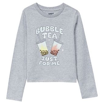 Girls 4-16 Lands' End Long Sleeve Graphic Meet & Greet Tee