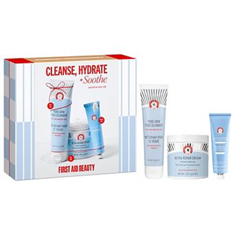 First Aid Beauty Cleanse, Hydrate + Soothe Holiday Gift Set