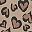 Tan Cheetah Hearts