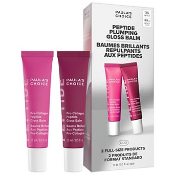Paula's Choice Peptide Plumping Gloss Balm Duo Gift Set for Hydrated, Fuller Lips