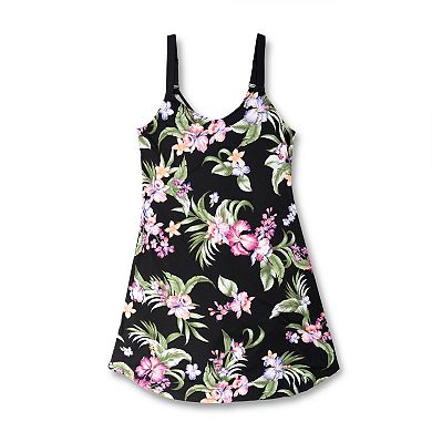 Plus Size Lilac & London Print Jersey Chemise