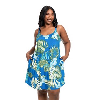Plus Size Lilac & London Print Jersey Chemise