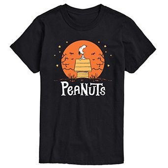 Men's Peanuts Halloween Snoopy Howling Graphic Tee