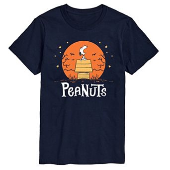 Men's Peanuts Halloween Snoopy Howling Graphic Tee