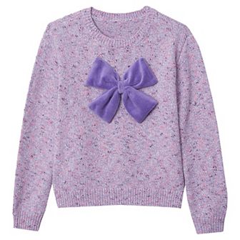 Girls 2-16 Lands' End Bow Knit Sweater