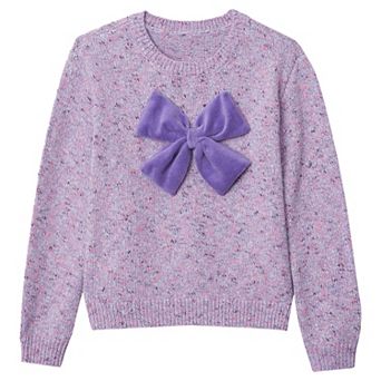 Girls 2-16 Lands' End Bow Knit Sweater