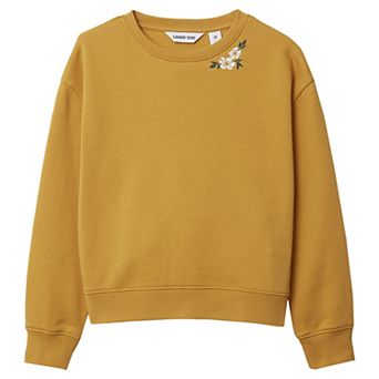 Girls 2-16 Lands' End Crew Neck Embroidered Sweatshirt