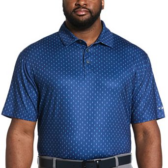 Big & Tall Grand Slam Mini Geo Print Short Sleeve Golf Polo Shirt