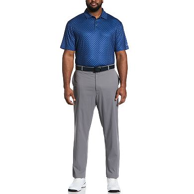 Big & Tall Grand Slam Mini Geo Print Short Sleeve Golf Polo Shirt