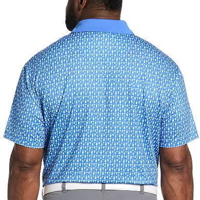 Big & Tall Grand Slam Cocktail Print Short Sleeve Golf Polo Shirt