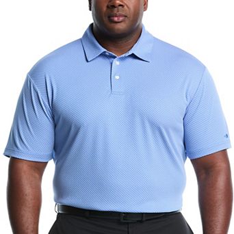 Big & Tall Grand Slam Diamond Jacquard Short Sleeve Golf Polo