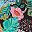 Black Multi Floral