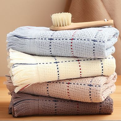 2 Pack Turkish Hand Towel Set Cotton Absorbent Soft Farmhouse Decorative Towels Bathroom 13"x29"