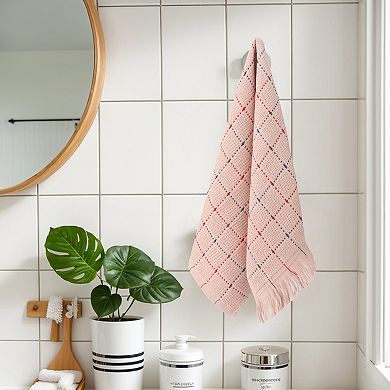 2 Pack Turkish Hand Towel Set Cotton Absorbent Soft Farmhouse Decorative Towels Bathroom 13"x29"