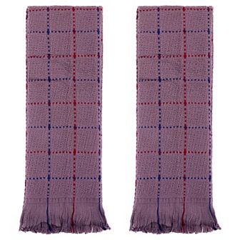 2 Pack Turkish Hand Towel Set Cotton Absorbent Soft Farmhouse Decorative Towels Bathroom 13"x29"