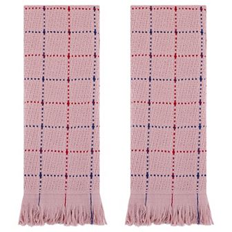 2 Pack Turkish Hand Towel Set Cotton Absorbent Soft Farmhouse Decorative Towels Bathroom 13"x29"