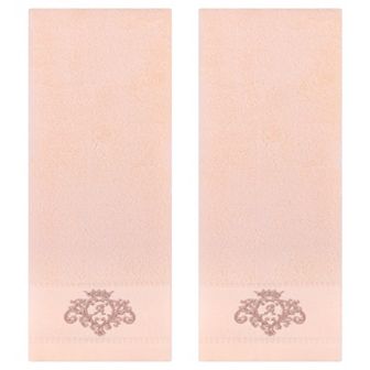 Crown Cartoon Pattern Hand Towels for Bathroom, 2 Pack Cotton Soft Absorbent Hand Towels 13"x30"
