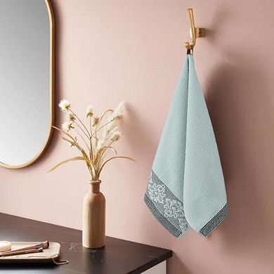 Floral Jacquard Hand Towels Set of 2, Home Soft Absorbent Hand Towel for Bathroom, Hotel, 13"x29"