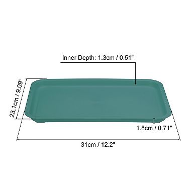 12x9" Fast Food Tray, Plastic Reusable Multi-Purpose Serving Tray