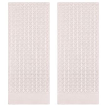 Cotton Hand Towel Set of 2, Solid Waffle Hand Towels, Soft Absorbent Towels for Bathroom, 14"x30"